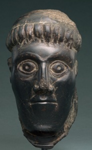 A Bishop, ca. 1050 (Ireland - Romanesque - basalt)  